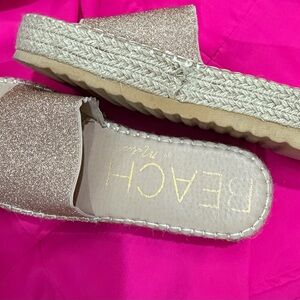 Beach by Matisse Rose Gold Espadrille Slide